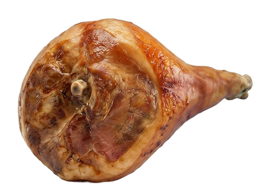 A glistening aerodynamic ham